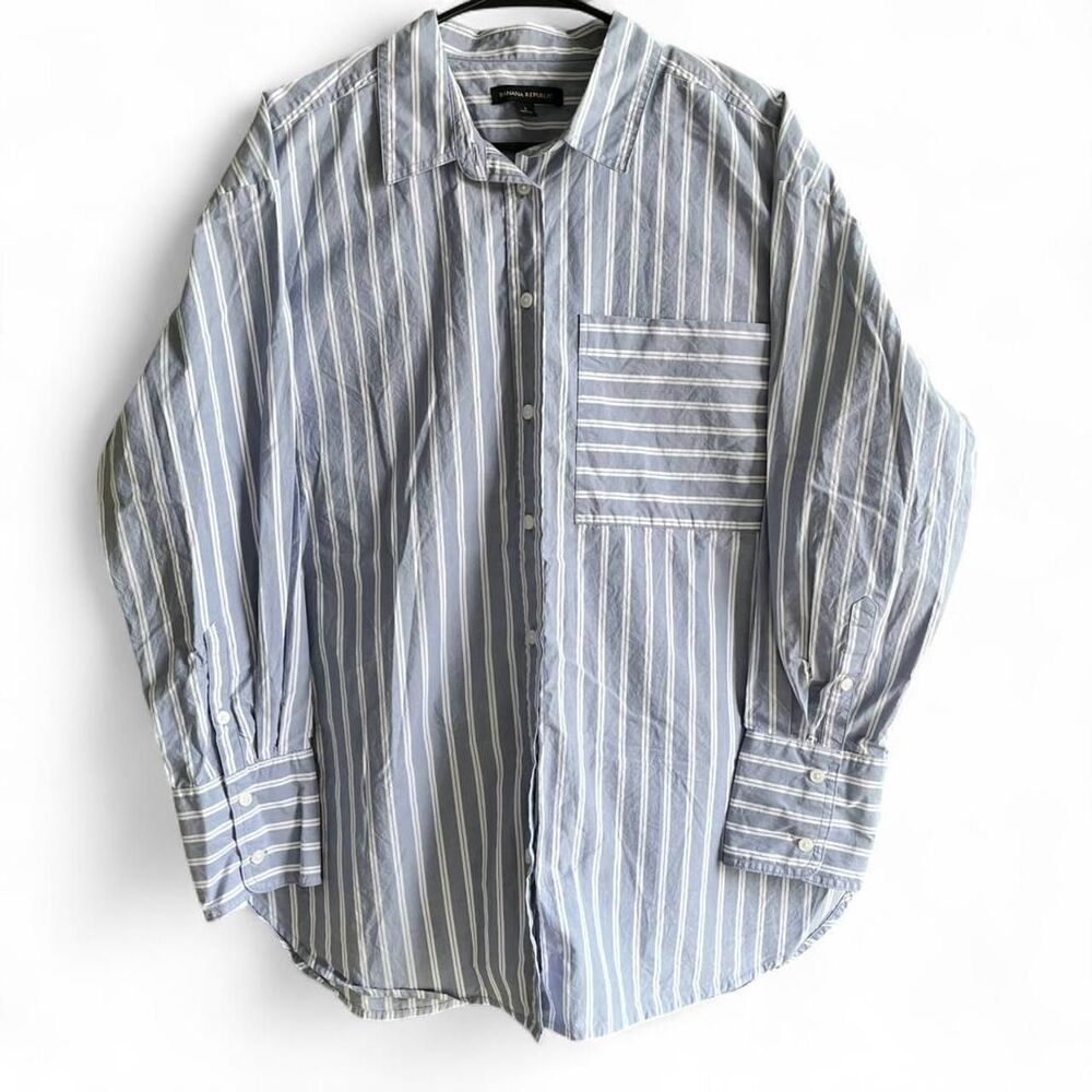 Banana-republic Men's Striped Dress Shirt